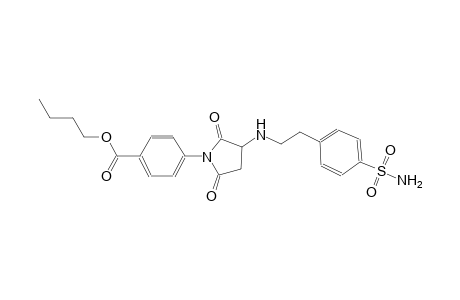 benzoic acid, 4-[3-[[2-[4-(aminosulfonyl)phenyl]ethyl]amino]-2,5-dioxo-1-pyrrolidinyl]-, butyl ester