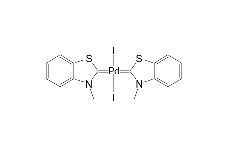 (cis)-bis(2,3-Dihydro-3-methylbenzothiazole-2-ylidene)palladium(II) - diiodide