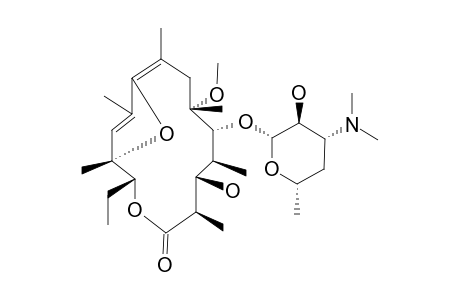 (8Z,10Z)-5-O-DESOSAMINYL-8,9;10,11-DIANHYDRO-6-O-METHYL-ERYTHRONOLIDE-A-9,12-HEMIKETAL