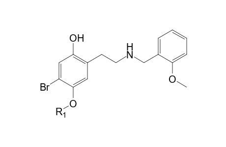 25B-NBOMe-M (O,O-bis-demethyl-glucuronide) isomer 1 MS2