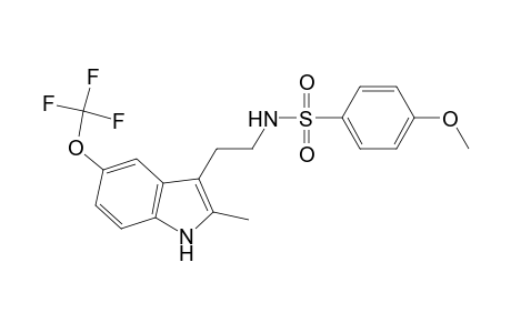 4-Methoxy-N-[2-[2-methyl-5-(trifluoromethyloxy)-1H-indol-3-yl]ethyl]benzenesulfonamide