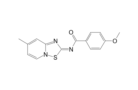 4-Methoxy-N-[(2E)-7-methyl-2H-pyrido[1,2-b][1,2,4]thiadiazol-2-ylidene]benzamide