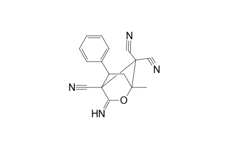 3-Imino-1-methyl-5-phenyl-2-oxabicyclo[2.2.1]heptane-4,7,7-tricarbonitrile