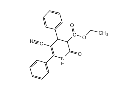 5-cyano-4,6-diphenyl-2-oxo-1,2,3,4-tetrahydronicotinic acid, ethyl ester