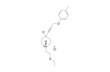 1-(2-ETHOXYETHYL)-4-HYDROXY-4-[3-(PARA-METHYLPHENOXY)-1-PROPYNYL]-PIPERIDINE-HYDROCHLORIDE;CONFORMER-A