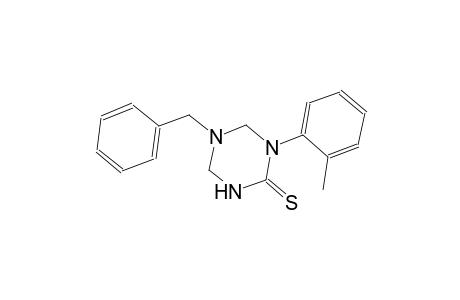 5-benzyl-1-(2-methylphenyl)tetrahydro-1,3,5-triazine-2(1H)-thione