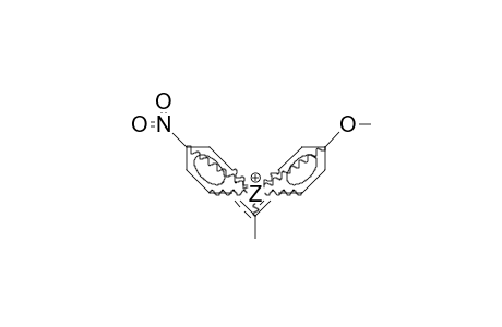 4-Nitrophenyl-4-methoxyphenyl-methyl-carbenium cation