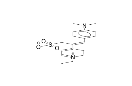 3-(4-nitrophenyl)-2-(1-ethyl-1-pyridinio-4-yl)-2-propene-1-sulphonate