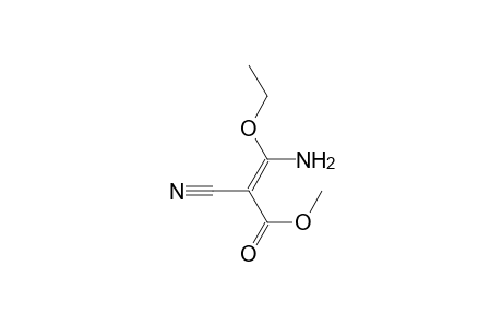 (E)-3-amino-2-cyano-3-ethoxy-acrylic acid methyl ester