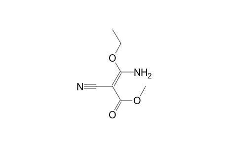 (E)-3-amino-2-cyano-3-ethoxy-acrylic acid methyl ester