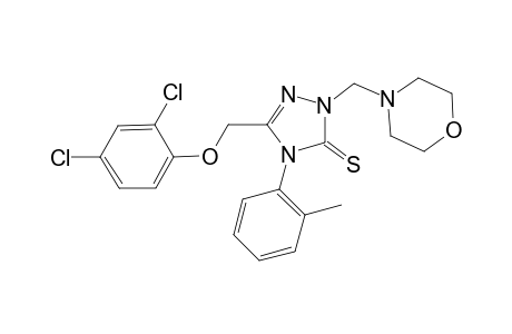 3H-1,2,4-triazole-3-thione, 5-[(2,4-dichlorophenoxy)methyl]-2,4-dihydro-4-(2-methylphenyl)-2-(4-morpholinylmethyl)-