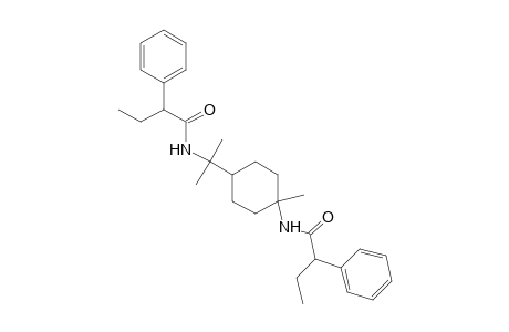 N-{1-methyl-1-[4-methyl-4-(2-phenylbutyramido)cyclohexyl]ethyl}-2-phenylbutyramide