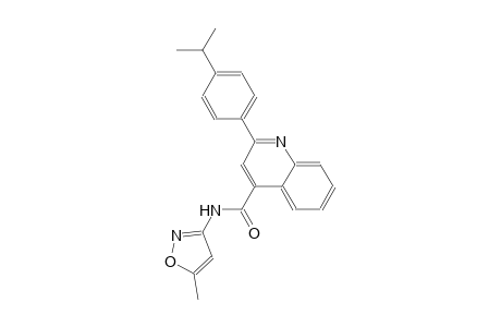 2-(4-isopropylphenyl)-N-(5-methyl-3-isoxazolyl)-4-quinolinecarboxamide