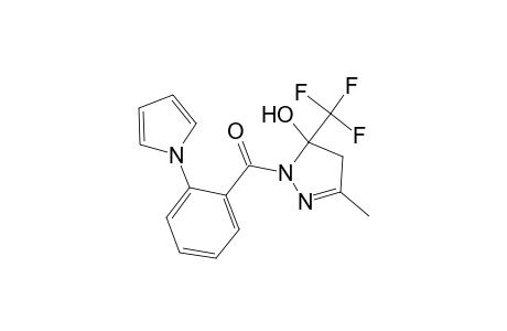 3-methyl-1-[2-(1H-pyrrol-1-yl)benzoyl]-5-(trifluoromethyl)-4,5-dihydro-1H-pyrazol-5-ol