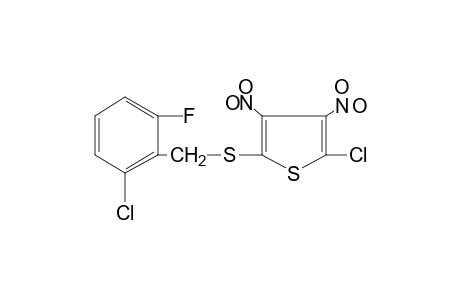 2-chloro-5-[(2-chloro-6-fluorobenzyl)thio]-3,4-dinitrothiophene