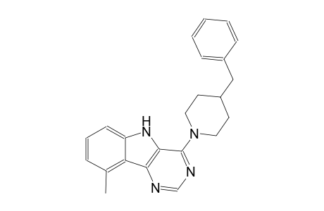 4-(4-benzyl-1-piperidinyl)-9-methyl-5H-pyrimido[5,4-b]indole