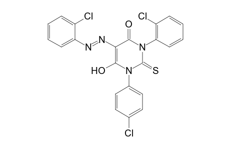 3-(o-chlorophenyl)-1-(p-chlorophenyl)-5-[(o-chlorophenyl)azo]-2-thiobarbituric acid