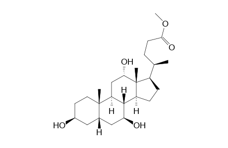 3-BETA,7-BETA,12-ALPHA-TRIHYDROXY-5-BETA-CHOLSAEUREMETHYLESTER