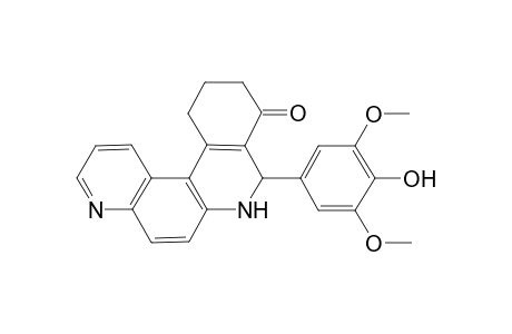 8-(4-Hydroxy-3,5-dimethoxy-phenyl)-8,10,11,12-tetrahydro-7H-benzo[a][4,7]phenanthrolin-9-one