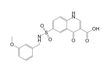 6-{[(3-methoxybenzyl)amino]sulfonyl}-4-oxo-1,4-dihydro-3-quinolinecarboxylic acid