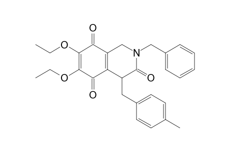 2-Benzyl-6,7-diethoxy-4-(4-methylbenzyl)-1,4-dihydroisoquinoline-3,5,8-trione