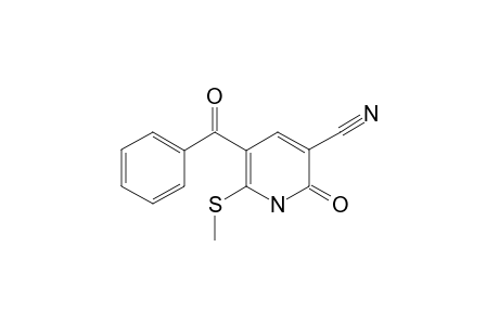 5-Benzoyl-6-(methylsulfanyl)-2-oxo-1,2-dihydro-3-pyridinecarbononitrile