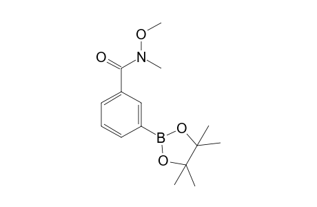 3-(N,O-Dimethylhydroxylaminocarbonyl)benzeneboronic acid pinacol ester