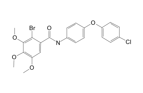 2-Bromanyl-N-[4-(4-chloranylphenoxy)phenyl]-3,4,5-trimethoxy-benzamide