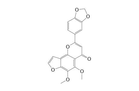 3',4'-METHYLENEDIOXY-5,6-DIMETHOXY-[2'',3'':7,8]-FURANO-FLAVONE