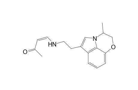 3-Buten-2-one, 4-[[2-(2,3-dihydro-3-methylpyrrolo[1,2,3-de]-1,4-benzoxazin-6-yl)ethyl]amino]-, (Z)-(.+-.)-