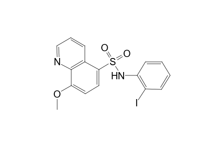 N-(2-iodanylphenyl)-8-methoxy-quinoline-5-sulfonamide