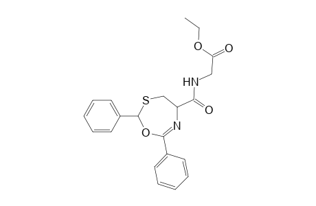 Glycine, N-[(4,5-dihydro-2,7-diphenyl-1,3,6-oxathiazepin-5-yl)carbonyl]-, ethyl ester