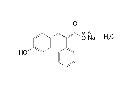 3-(p-hydroxyphenyl)-2-phenylacrylic acid, monosodium salt, hydrate