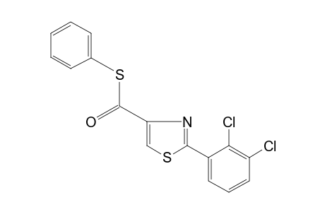 2-(2,3-dichlorophenyl)-4-thiazolecarbothioic acid, S-phenyl ester
