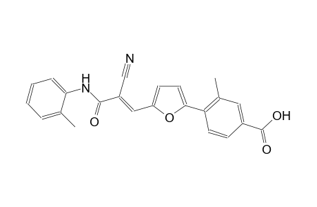 4-{5-[(1E)-2-cyano-3-oxo-3-(2-toluidino)-1-propenyl]-2-furyl}-3-methylbenzoic acid