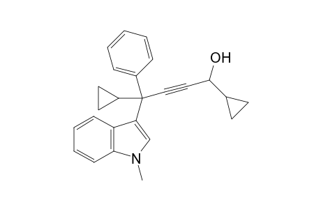 1,4-Dicyclopropyl-4-(1-methyl-1H-indol-3-yl)-4-phenylbut-2-yn-1-ol