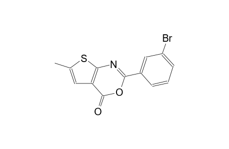 4H-thieno[2,3-d][1,3]oxazin-4-one, 2-(3-bromophenyl)-6-methyl-