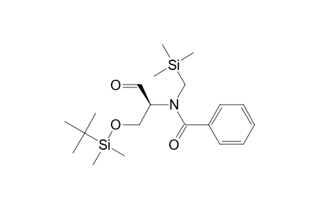 (2S)-3-(tert-Butyldimethylsiloxy)-2-[N-[(trimethylsilyl)methyl]-N-benzoylamino]-1-propanal