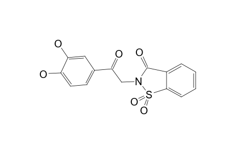 1,2-Benzisothiazol-3(2H)-one, 2-[2-(3,4-dihydroxyphenyl)-2-oxoethyl]-, 1,1-dioxide