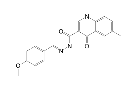 N'-(4-Methoxybenzylidene)-6-methyl-4-oxo-1,4-dihydroquinoline-3-carbohydrazide