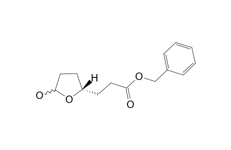 (phenylmethyl) 3-[(2R)-5-oxidanyloxolan-2-yl]propanoate