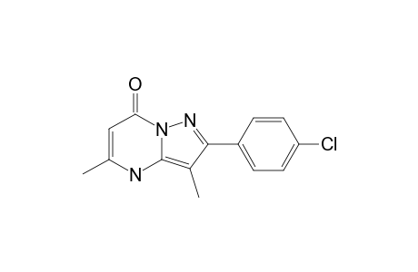 2-(4-Chlorophenyl)-3,5-dimethylpyrazolo[1,5-a]pyrimidin-7(4H)-one