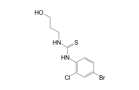1-(4-bromo-2-chlorophenyl)-3-(3-hydroxypropyl)-2-thiourea