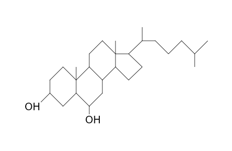 Cholestane-3,6-diol