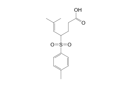 5-Heptenoic acid, 6-methyl-4-[(4-methylphenyl) sulfonyl]