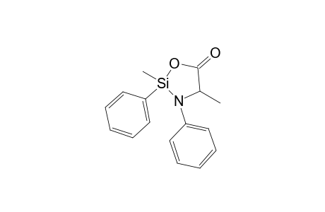 1-Oxa-3-aza-2-silacyclopentan-5-one, 2,4-dimethyl-2,3-diphenyl-