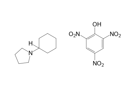 1-cyclohexylpyrrolidine, picrate