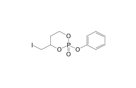 1,3,2-Dioxaphosphorinane, 2-oxo-2-phenoxy-4-iodomethyl-