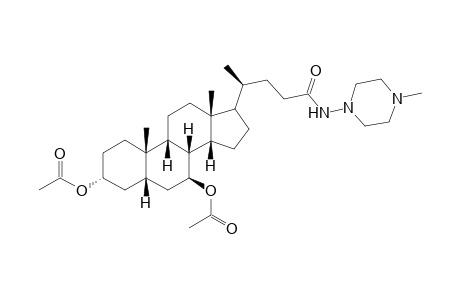 N-[4N-methylpiperazin-1-yl)-3.alpha.,7.beta.-di-acetoxy-5-.beta.cholan-24-amide