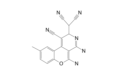 (4,5-Diamino-1-cyano-9-methyl-2H-chromeno[3,4-C]pyridin-2-yl)malononitrile